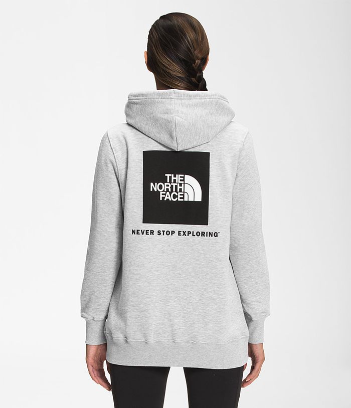 The North Face Hoodie Dames Box Nse Pullover YUJE31259 - Lichtgrijs